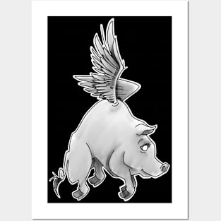 when pigs fly Posters and Art